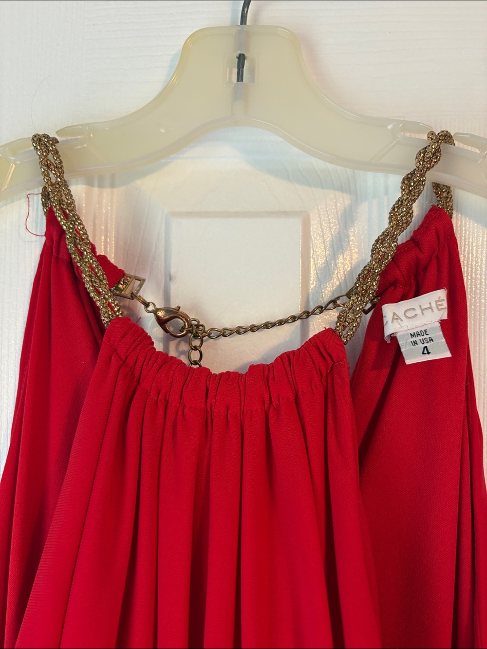 Cache Red Halter Cocktail Mini Dress - Picture 3 of 5